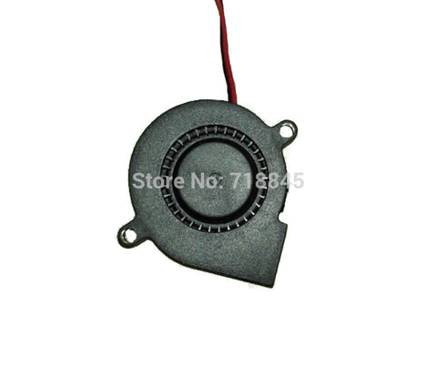 Black Brushless DC Cooling Blower Fan 2 Wires 2Pin 5015S 12V 0.14A 50x15mm P4PM