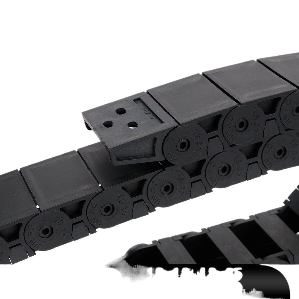Cable Chain 18*18 18*25 18*37 18*50mm 1M Semi-Enclosed Interior Opening Wire Transmission Carrier Plastic Drag Towline