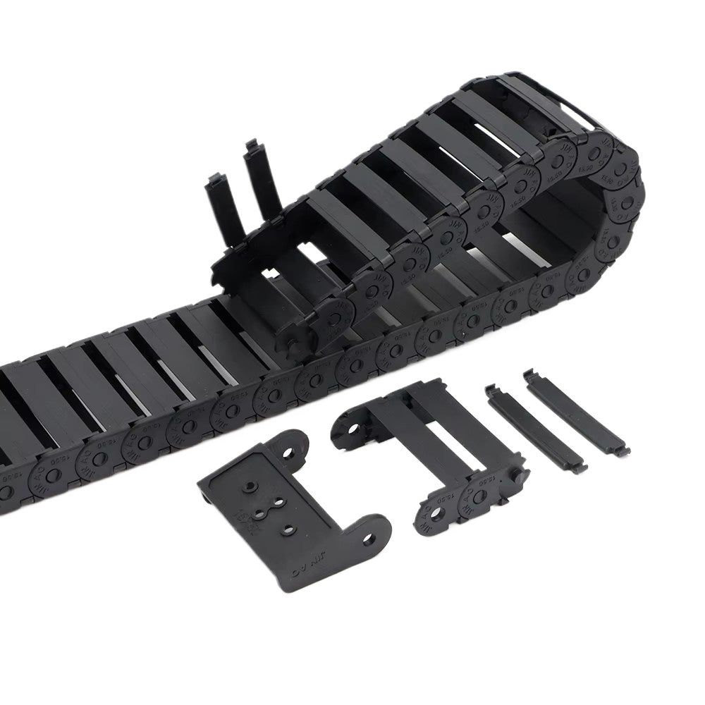 Cable Chain 15*15 15*20 15*30 15*40 15*50mm Semi-Enclosed Interior Opening Wire Transmission Carrier Plastic Drag Towline