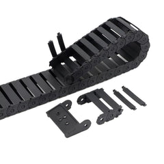 Cable Chain 15*15 15*20 15*30 15*40 15*50mm Semi-Enclosed Interior Opening Wire Transmission Carrier Plastic Drag Towline