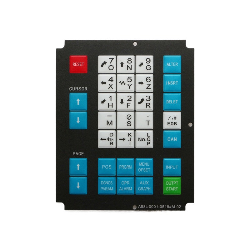 A98L-0001-0518#M02 #T Membrane Keypad for FANUC 9" CRT/MDI CNC