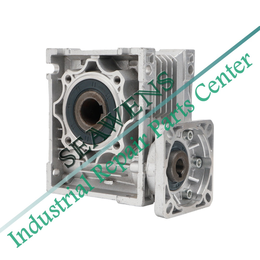 Servo Motor NMRV063 075 090 Gearbox Worm Gear Reducer Ratio 5 ：1/100: 1 Input Shaft 19/22/24mm Input Holes 25/28/35/38mm