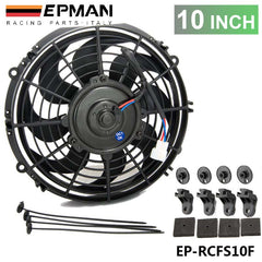 10&amp;#8243; Universal EPMAN 12 V 70W Slim Pull Push Racing Electric Radiator Engine Cooling Fan EP-RCFS10F