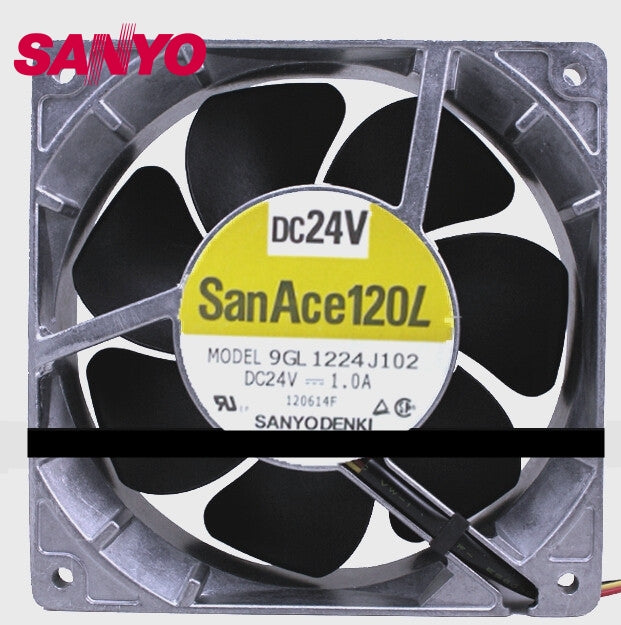 12038 1.0A 24V 12CM aluminum frame large air volume inverter fan 9GL1224J102 cooling fan