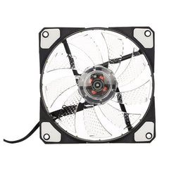 120mm PC Computer 16dB 33 LEDs Case Fan Heatsink Cooler Cooling with Anti-Vibration Rubber,12CM Fan,12VDC 3P IDE 4pin white