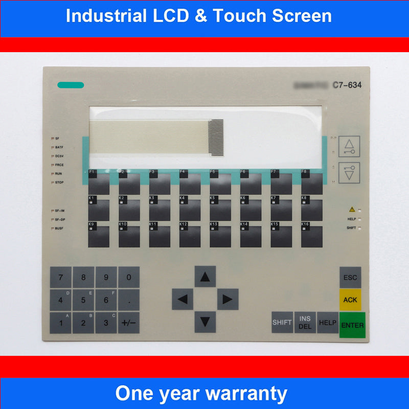 Membrane Switch Keypad C7-634 6ES7634-2BF02-0AE3 6ES7634-1DF02-0AE3 For Siemens Simatic C7-634 HMI Panel Keyboard Replacement
