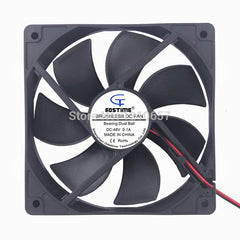 1PCS Gdstime 120mm X 25mm 12cm Ball Bearing DC 48V 0.1A Server Square Axial Cooling Fan