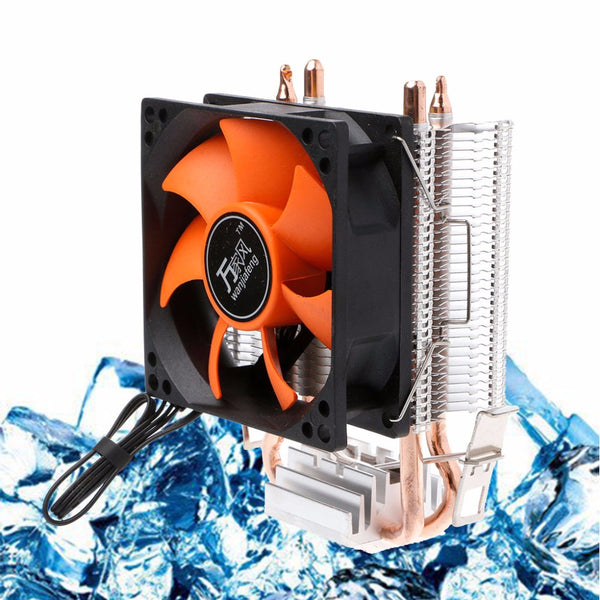 2 Heatpipes Radiator Aluminium PC CPU Cooler Cooling Fan For Intel 775/1155 AMD 754/AM2 Computer Fans &amp;#038; Cooling High Quality C26