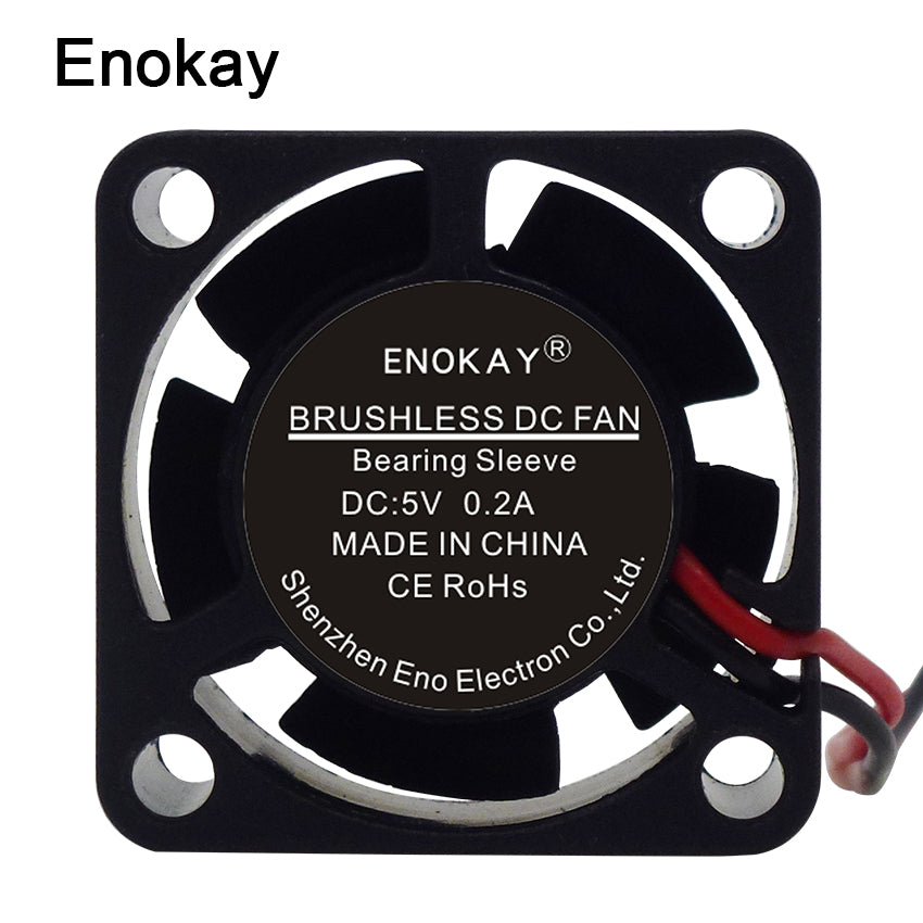 20PCS Lot Enokay 12V 2Pin 25MM 25x25x10mm 2510 DC Axial Cooler Fan