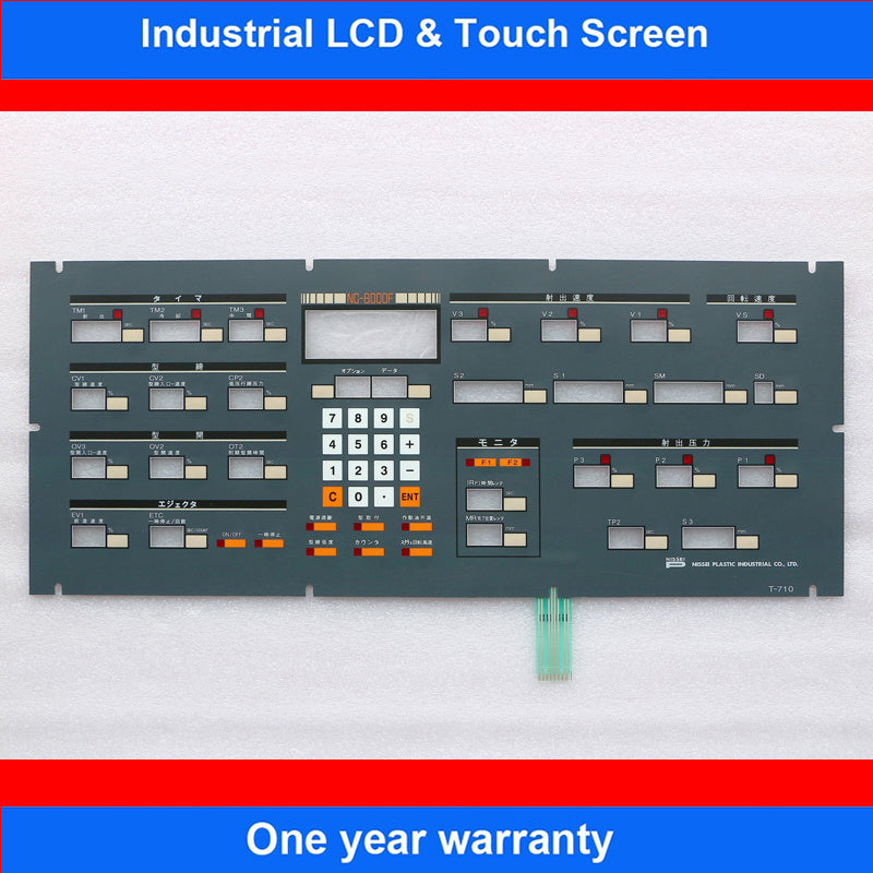 Membrane Switch Keypad NC-8000F T-710 CNC Control Panel Keyboard Replacement
