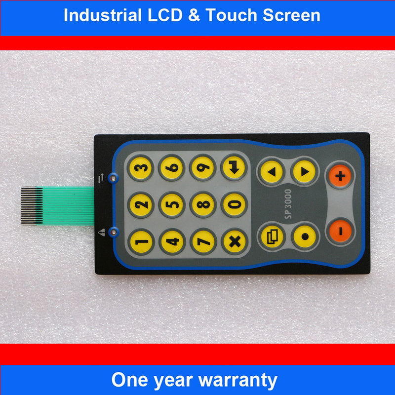 3Pcs Membrane Switch Keypad & Plastic Protective Film PV037-LSK2S-F0 A41391-106-51 A41391-101-51 SP3000 HMI Panel Replacement