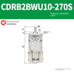 Blade Type Swing Rotary Cylinder CRB1BW50-90S Degree CRB2BW15/20/30/90S/180S/270S