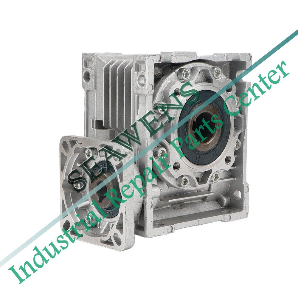 Servo Motor NMRV050 Gearbox Worm Gear Reducer Ratio 5 ：1/100: 1 Input Shaft 11/14/19mm Input Holes 25mm for CNC