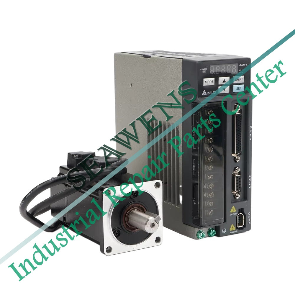 DELTA AC Servo 400W B2 Series 0.4KW 1.27NM 3000rpm 60MM ASD-B2-0421-B + ECMA-C20604SS Motor Drive Kit with 3m Cable