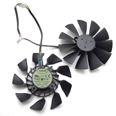 2pcs/lot Everflow T129215SU 95MM DC 12V 0.5AMP EBR GTX 780 780TI R9 390 390X Graphics Card Cooling Fan New Original