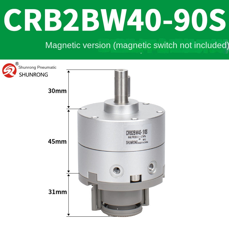 Blade Type Swing Rotary Cylinder CRB1BW50-90S Degree CRB2BW15/20/30/90S/180S/270S