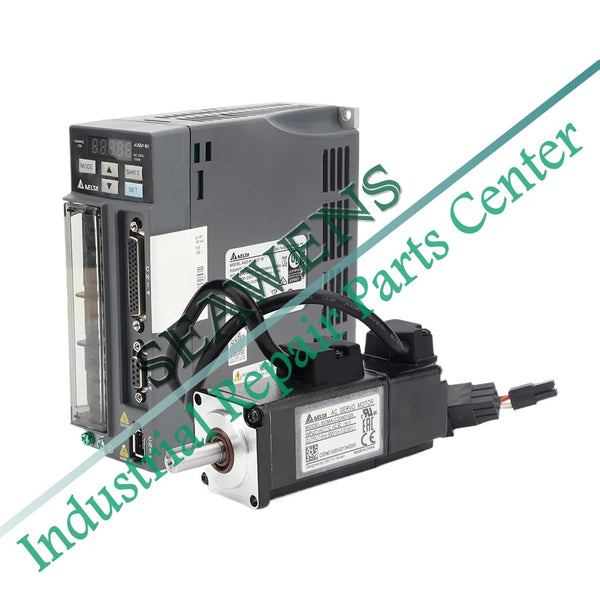 Delta 100W Servo Driver ASD-B2-0121-B+ECMA-C20401FS/GS 1.27NM Motor Set Servo Motor+Servo Driver 3M Cable