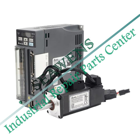 Delta 100W Servo Driver ASD-B2-0121-B+ECMA-C20401FS/GS 1.27NM Motor Set Servo Motor+Servo Driver 3M Cable