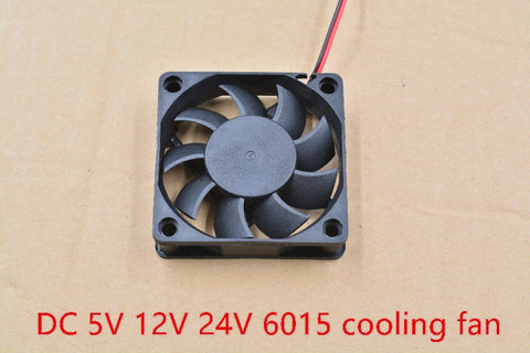 3d printer fan 6015 2pins 60mm 60&amp;#215;60 x15 mm 6cm cooling fan graphics card fan DC 5V / 12V / 24V 6015 2P 1pcs