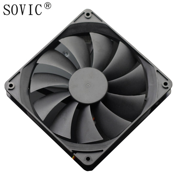 3PIN 140mm DC 12V 4500RPM Miner Mining Case Cooling Fan for BTC Miner Bitcoin Antminer S7 S9 Low Noise Powerful Server Cooler
