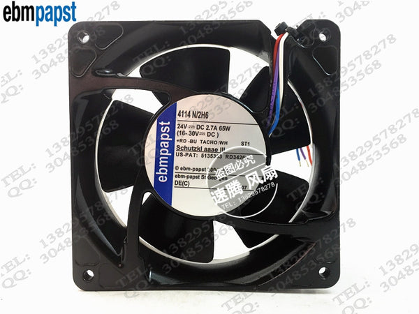 4114 N / 2 h6 ebm new original 24 v, 65 w, 12038 12 cm The aluminum frame fan
