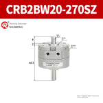 Blade Type Swing Rotary Cylinder CRB1BW50-90S Degree CRB2BW15/20/30/90S/180S/270S