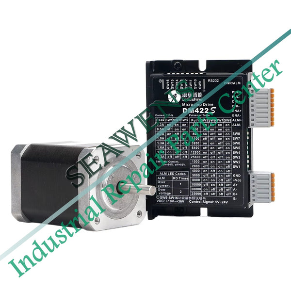 Leadshine 2Phase Stepper Driver DM522S 18-36VAC + Motor 42CM08 Length 60mm For Co2 Laser Cutting and Engraving Machine