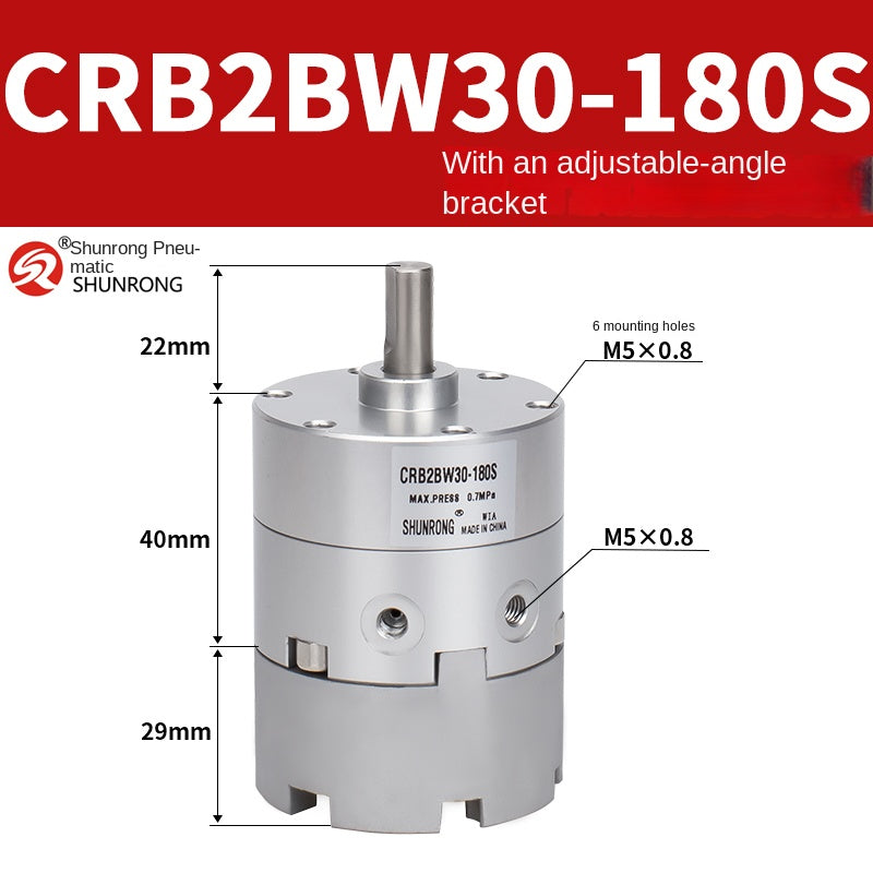 Blade Type Swing Rotary Cylinder CRB1BW50-90S Degree CRB2BW15/20/30/90S/180S/270S