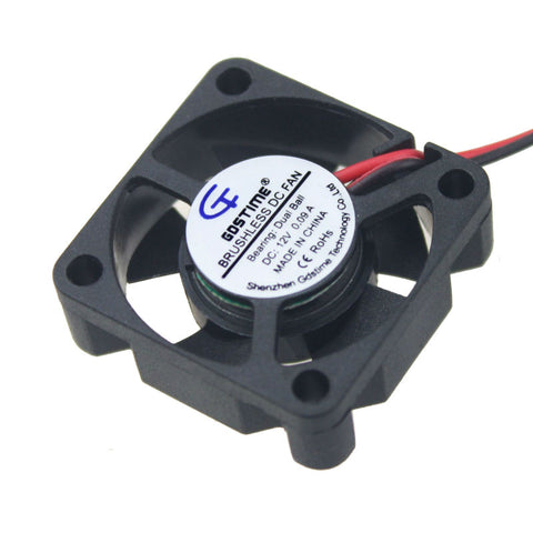 5 pcs/lot Gdstime Two Balls Bearing Fan 3cm 30mm x 10mm 12V 2 Pin 2.0 Mini DC Brushless Cooling Radiator Cooler 30x30mm