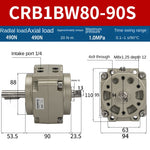 Blade Type Swing Rotary Cylinder CRB1BW50-90S Degree CRB2BW15/20/30/90S/180S/270S