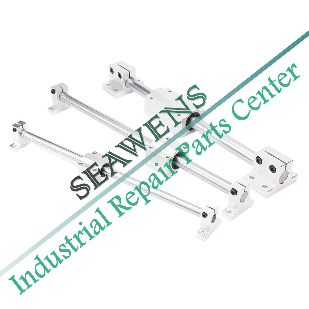 Linear Rail LM+Linear Bearing Housing SCS+Linear Rail Clamp SK12 Set Length Customizable for DIY CNC Routers Mills Lathes