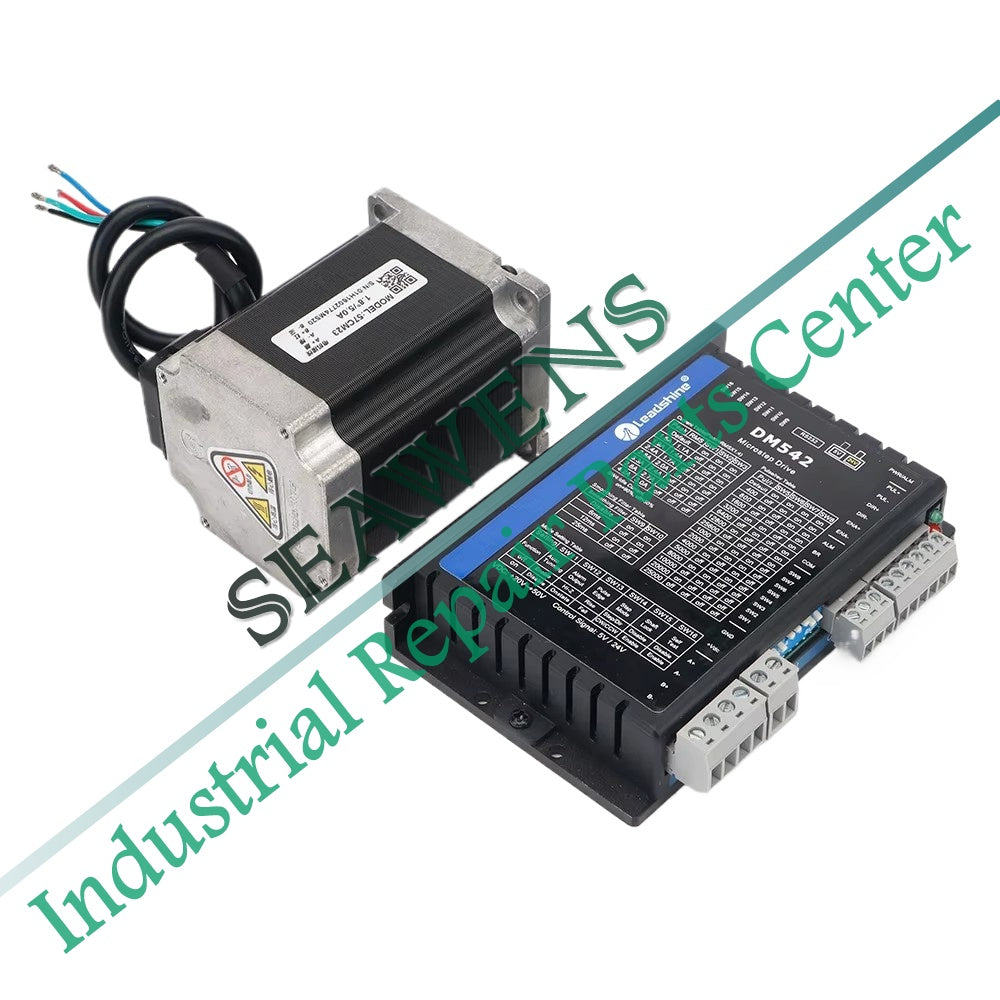 Leadshine 2Phase Stepper Driver DM542 20-50VAC + Motor 57CM23 Length 76mm For Co2 Laser Cutting and Engraving Machine