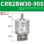 Blade Type Swing Rotary Cylinder CRB1BW50-90S Degree CRB2BW15/20/30/90S/180S/270S