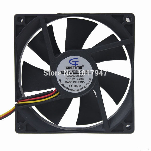 5pieces Lot Gdstime DC 12V 3Pin Connector 9cm 92mm x 25mm 9225 Cooler Axial Flow Fan