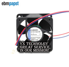 60*60*25mm 2-wire 6CM 6025 24V 3.0W 614NHHR inverter cooling fan for ebmpapst
