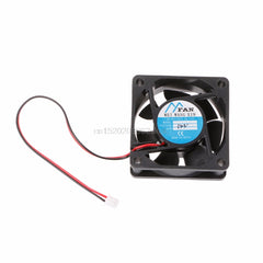 60mm*60mm*25mm DC 12V 24V 2-Pin Cooler Brushless PC CPU Case Cooling Fan 6025 #H029#