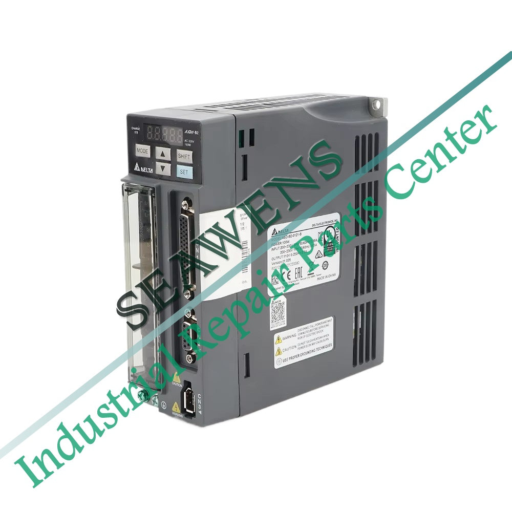 Delta 100W Servo Driver ASD-B2-0121-B+ECMA-C20401FS/GS 1.27NM Motor Set Servo Motor+Servo Driver 3M Cable