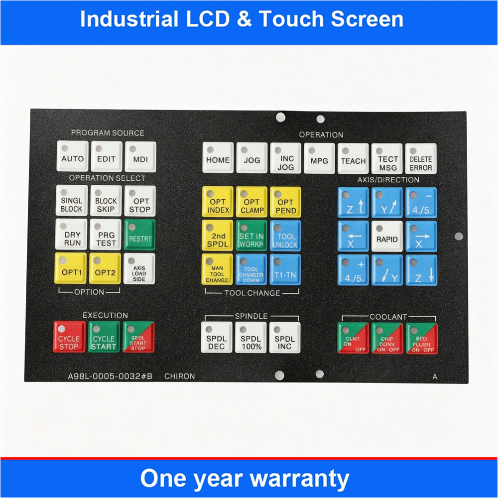 New Membrane Switch Keypad A98L-0005-0032#B For FANUC Machine Operator Panel Keyboard Replacement