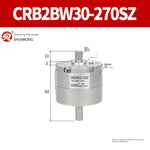 Blade Type Swing Rotary Cylinder CRB1BW50-90S Degree CRB2BW15/20/30/90S/180S/270S