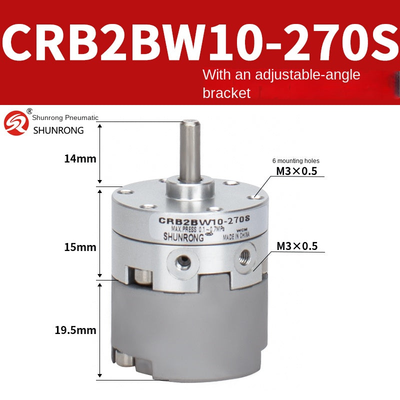 Blade Type Swing Rotary Cylinder CRB1BW50-90S Degree CRB2BW15/20/30/90S/180S/270S