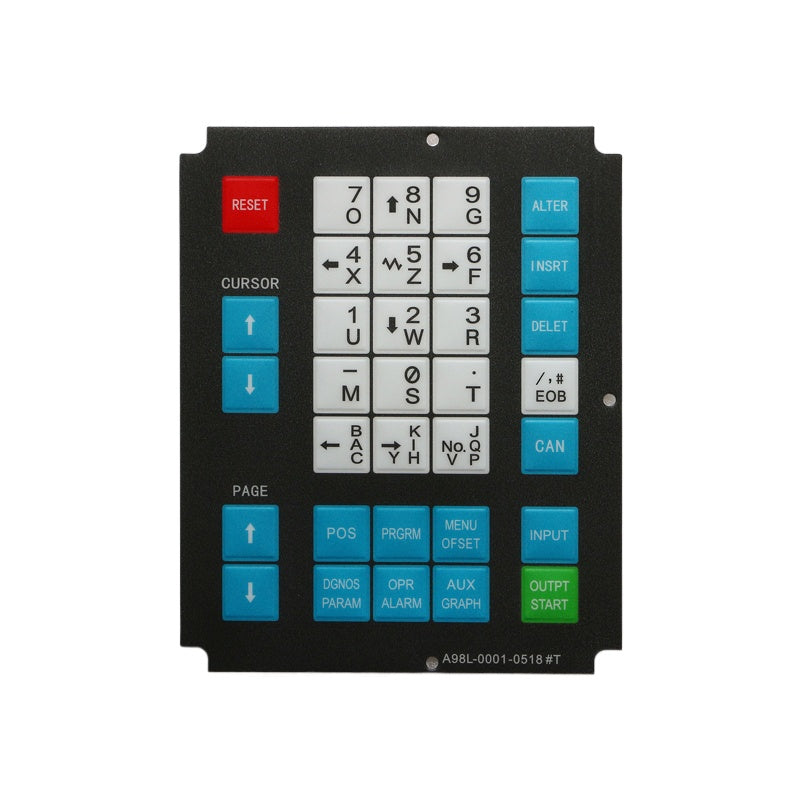 A98L-0001-0518#M02 #T Membrane Keypad for FANUC 9" CRT/MDI CNC