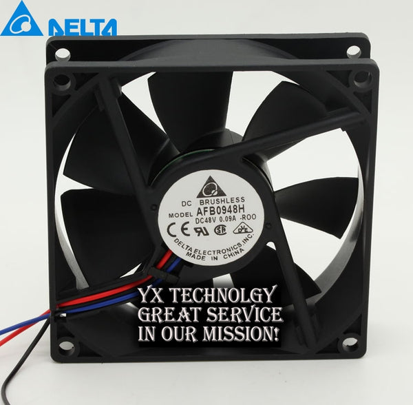 90*90*25mm AFB0948H-ROO 48V 0.09A 9025 9cm ball bearing cooling fan for delta