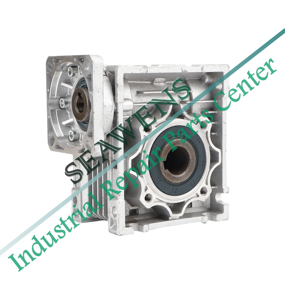 Servo Motor NMRV063 075 090 Gearbox Worm Gear Reducer Ratio 5 ：1/100: 1 Input Shaft 19/22/24mm Input Holes 25/28/35/38mm