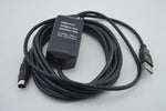 FX-USB-AW : USB/RS422 interface for Mitsubishi FX3U/FX2N/FX1N/FX0/FX0S/FX1S series PLC, 2.5 meters, FREE SHIPPING