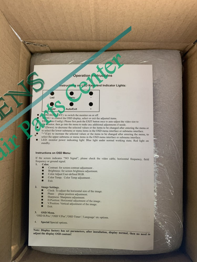 SM0901 579417TA 9in LCD Screen 810 SINUMERIK SM-0901 CRT Monitor REPLACEMENT one year warranty,New in stock