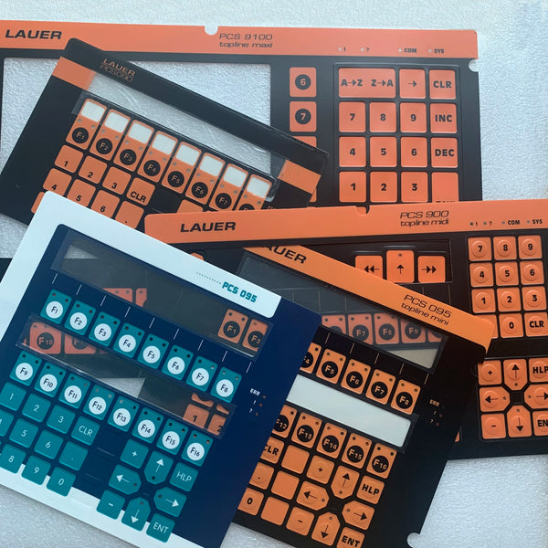 LAUER PCS090,PCS095,PCS095 Topline Midi,PCS900 Topline Midi,PCS920,PCS9100 Membrane film for machine Panel repair,Have in stock