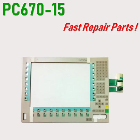 6AV7615-2DB23-0CG0 Touch Glass&Membrane Keypad for PANEL PC 670 15 TFT repair~do it yourself,Have in stock