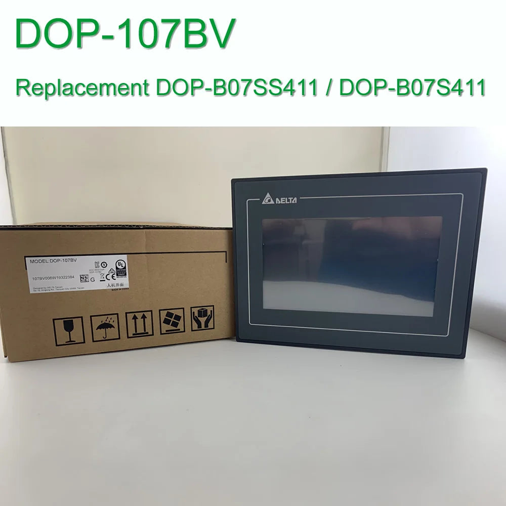 original Delta DOP-107BV HMI touch screen 7 inch Human Machine Interface Display Replace DOP -B07S411 DOP-B07SS411 B07S410