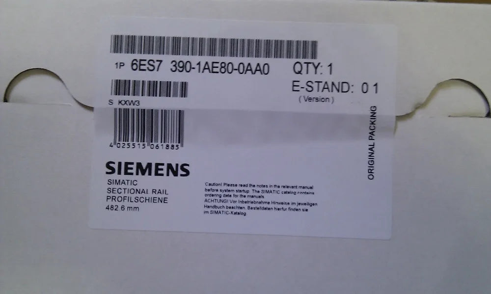 New 6ES7390-1AE80-0AA0 DIN Rail 480MM for S7-300 PLC Mounting,NEW & ORIGINAL 100%