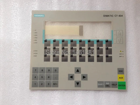 NEW C7-634 6ES7634-2BF02-0AE3 ! Touch Screen panel Membrane Keypad hand wheel Button mask for 6ES76342BF020AE3,FREE SHIPPING